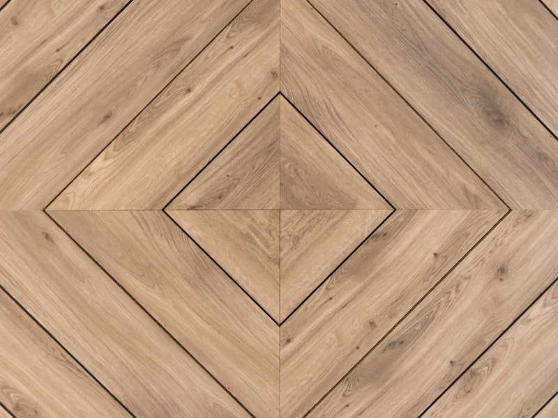 Patterned tile flooring detail